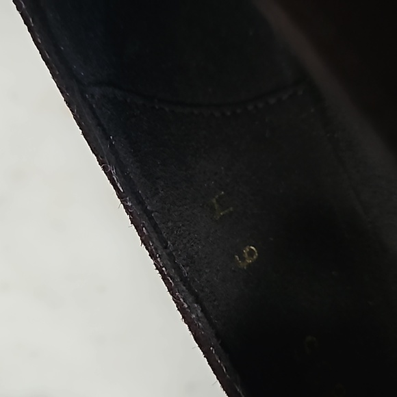 STUART WEITZMAN - silky soft rich chocolate brown suede wedge loafers - Picture 8 of 9